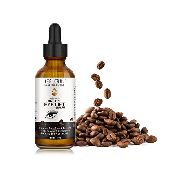 Caffeine Eye Serum ,Anti Aging Serum with EGCG,Vitamin C,Hyaluronic Acid,Collagen,Caffeine