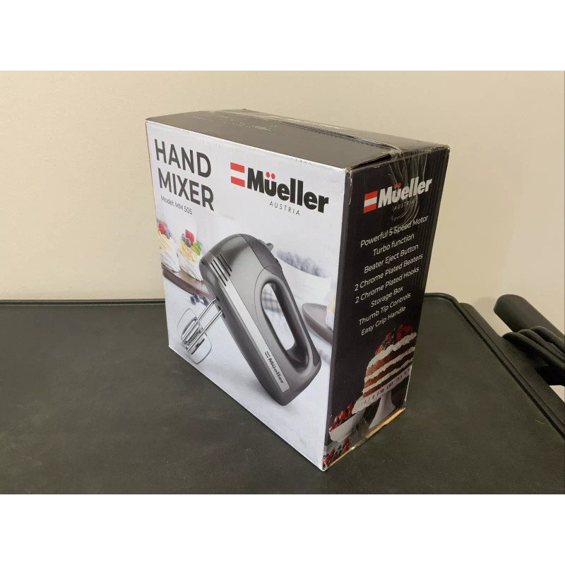 Müller Mueller MM505 Hand Mixer New in Package Black