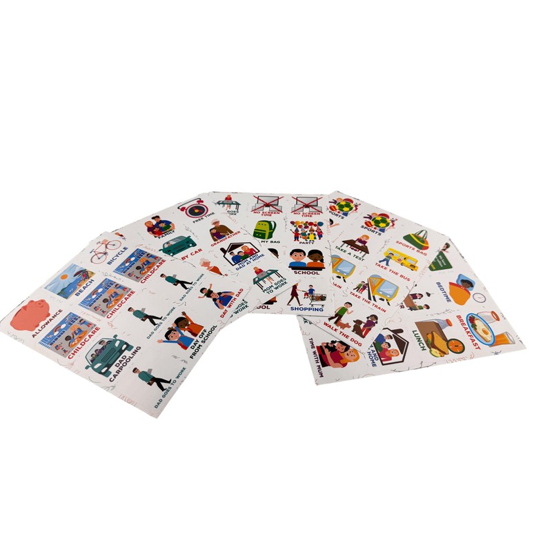 Smarfer - Magnetic Pictograms for Weekly Planner - 50 Pieces