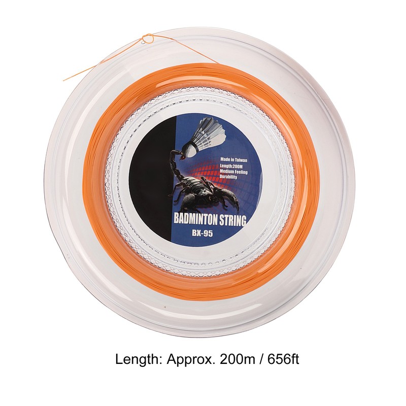POWERTI Badminton Racquet String High Elasticity Wear Resistant Resin Fibre