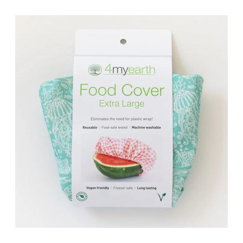 4MyEarth Reusable Cotton Food Cover - Extra Large, Ocean Life