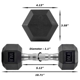 PAPABABE Dumbbells Set of 2 3lbs Dumbbells Pair, 3 Pounds Hand Weights for Women Men at Home, Free Weights Dumbbells Set for Home Gym Equipment, Pesas Mancuernas para Ejercicios de Hombre Casa.