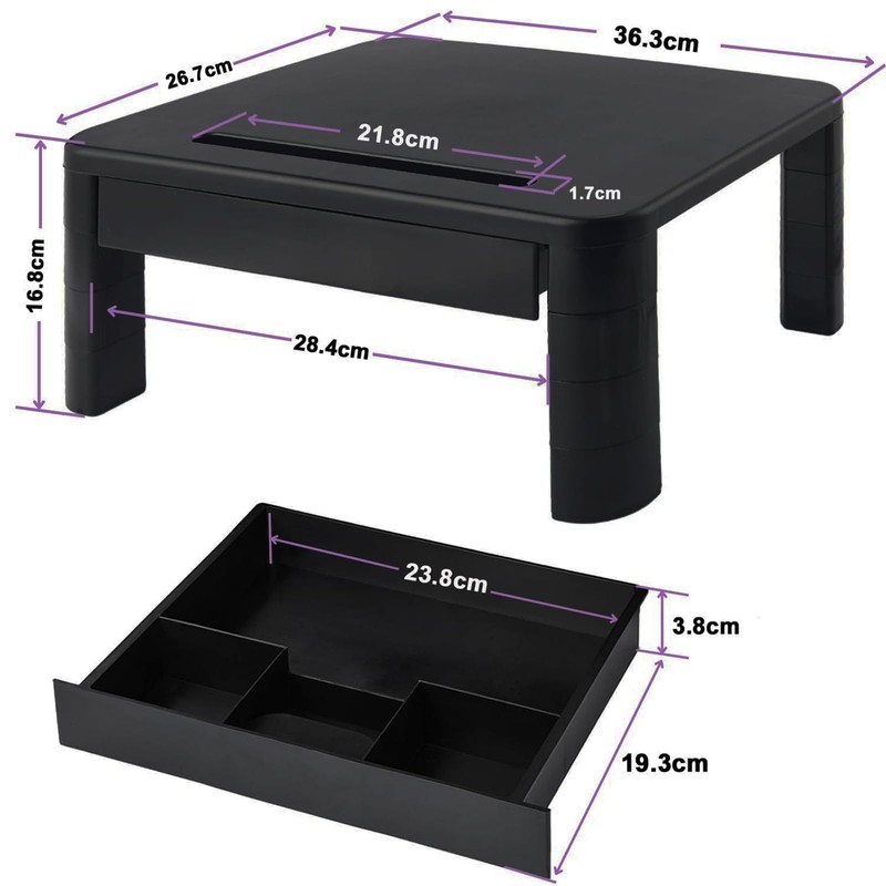 KOADOA KOADOA Monitor Stand with Drawer - Laptop Stand for
