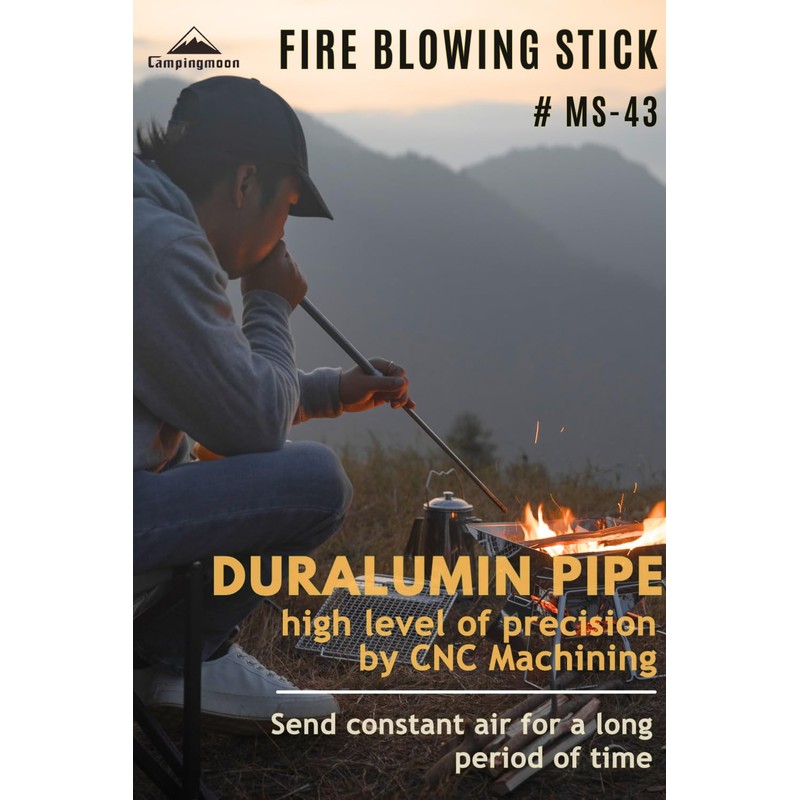 CAMPINGMOON Fire Blowing Stick Split Type Compact Fire Starter MS-43