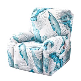 FUANGUI Recliner Chair Cover 4-Pieces Lazyboy Cover for Recliner Chair with Storage Pockets Furniture Protector for Living Room, Jacquard Sofa Slipcover for Kids, Pets, Dog and Cat, 05