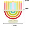 2-Pack Hanukkah Children's Wooden Chanukah Menorah with Removable Candles