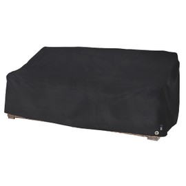 Modern Leisure® Black Diamond Patio Loveseat Cover, Waterproof, 82.5" L x 38" W x 38.25" H, Black