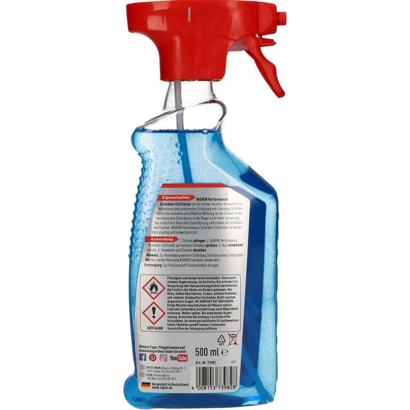 Nigrin 73982 Disk Defroster, 500 ml, pump sprayer