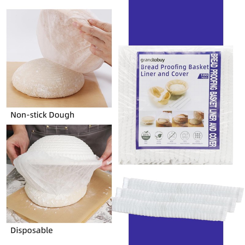 100pcs Disposable Non-Woven Liners Fit 8" 9" 10" 11" 12"