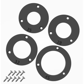 4-Pack British-Made Bird Nest Box Protection Plate Set with 25, 28, 32, 45mm Entry Holes - Ideal for Garden Small Wild Birds - By Print It