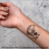 4 x 'Skull' Temporary Tattoos - Water Resistant, Skin-Safe, Non-Toxic