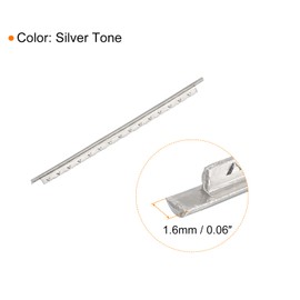 sourcing map Pack of 36 Ukulele Fret Wire Fretboard 18 Frets 1.6 mm Silver Tone for Replacement