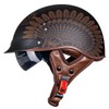 VCOROS Half Helmet Motorcycle DOT Approved Open Face Helmet with