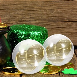 SEWACC Eater Ornaments Balls Vending Machine Toy 100pcs Small Round Capsules Clear Containers for Toy Vending Gumball Machines Surprise for Kids Party Favor Prize Kids Claw Machine Toy