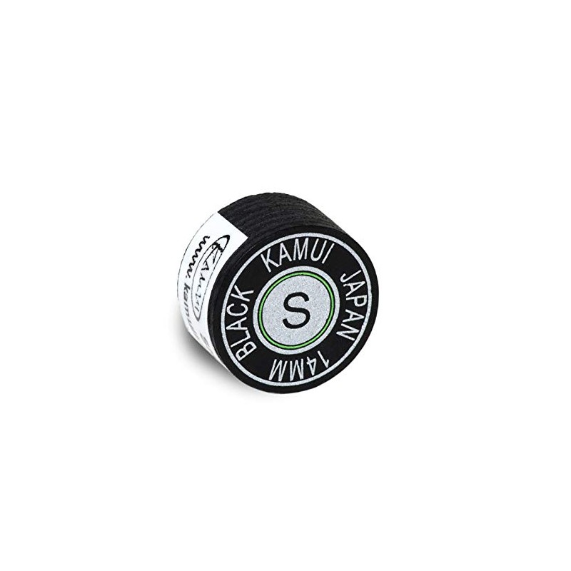 Kamui negro consejos de cuero laminada - suave