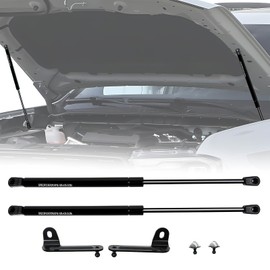 JHD-TOGO Front Hood Struts Kit for Ford Ranger 2024+ No Drill Hydraulic Lift Supports, Black Powder Coated Brackets & Durable Gas Springs, Compatible with Ford Ranger Accessories 2024-2026, 2 PCS