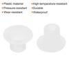 MECCANIXITY 100pcs Plastic Hole Plugs, 5mm (3/16 Inch) Clear White
