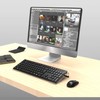 KOTEMON Acrylic Tilted Computer Keyboard Stand for Ergonomic Typing, Keyboard