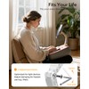 2-in-1 Lap Desk & Kindle Pillow Stand with Beanbag