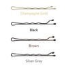 ScivoKaval Bobby Pins Bulk Black 100 Count Hair Bob Pins