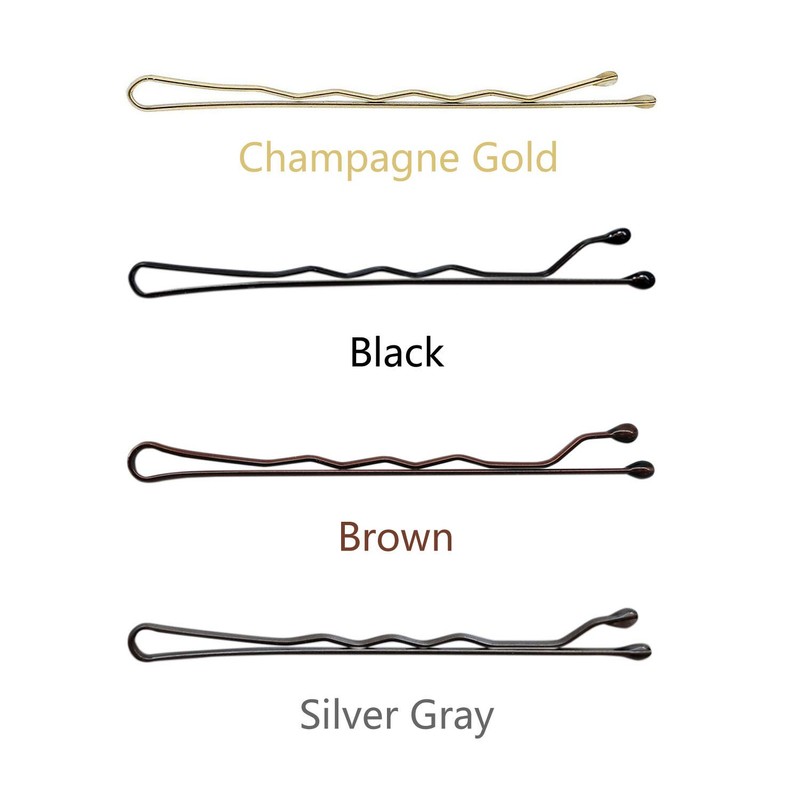 ScivoKaval Bobby Pins Bulk Black 100 Count Hair Bob Pins