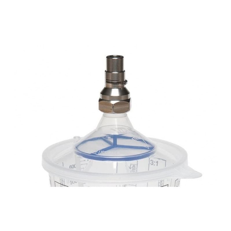 Colad Snap Lid System Paint Gun Adapter (9370A13, Silver)