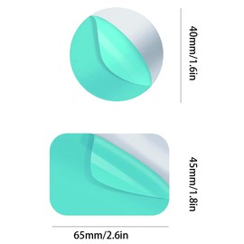 FRAINBOWZ 8PCS Magnetic Phone Holder Metal Plate for Car Mount Sticky Stickers Suitable for All Smartphones (Black and Silver)