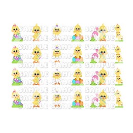 Easter Chicks Duck Nail Art Decals