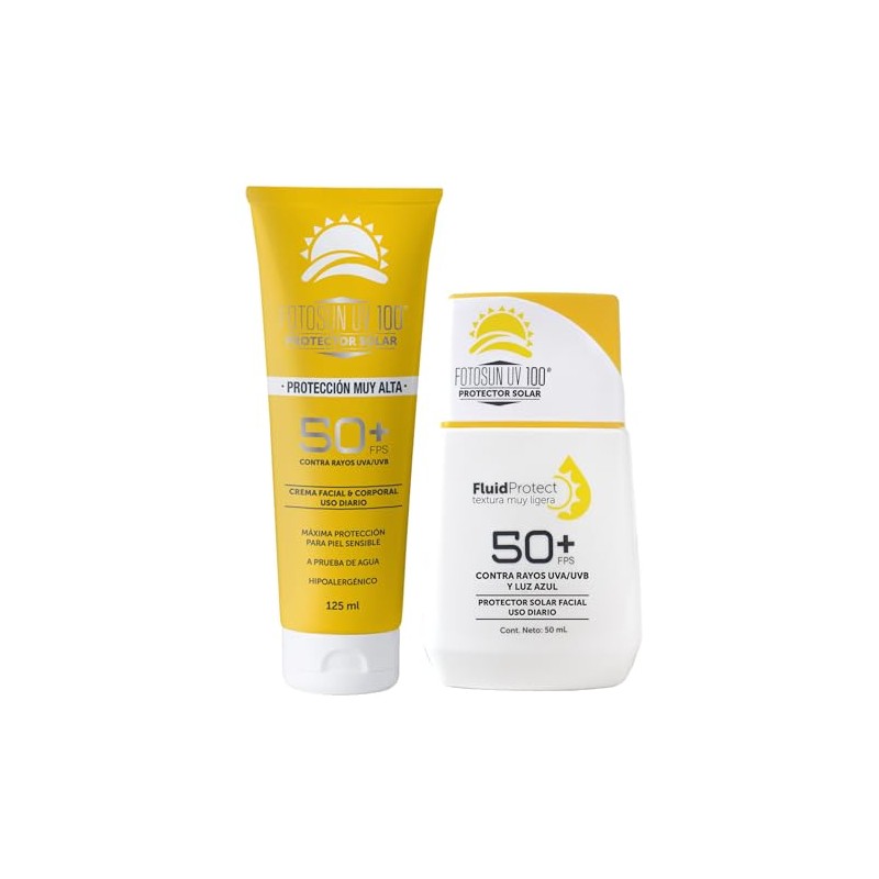 Fotosun 100 Fluid Protect Protector Solar Facial Fps Uva Uvb