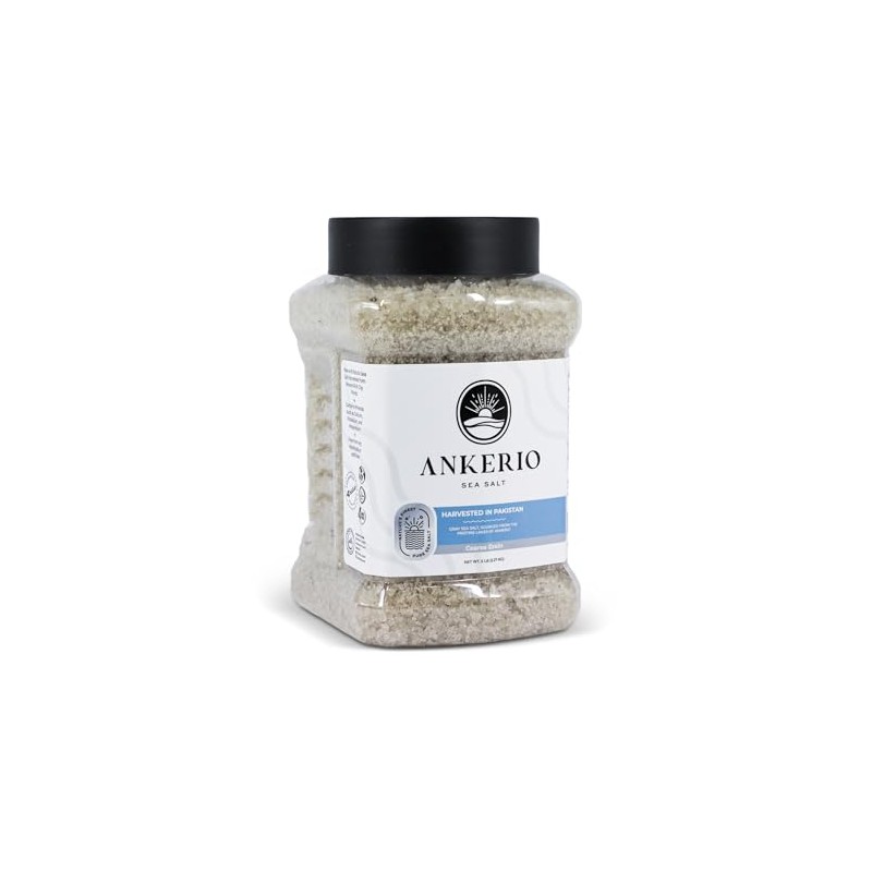 Ankerio Gray Sea Salt - 5 LB Jar, For Home