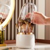 Makeup Brush Holder Multifunctional Brush Organizer Home Rotating Dustproof Cosmetic