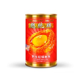 Abalone wild 6 head abalone juice large abalone stock braised abalone canned rice 5.82oz/165g 鲍鱼 野生6头鲍汁大鲍鱼 高汤红烧鲍鱼罐头 开罐加热即食鲍鱼罐头捞饭 5.82oz/165g