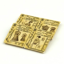 MyTinyWorld 4 Dolls House Miniature Victorian Dress Pattern Packets (VDPS03)