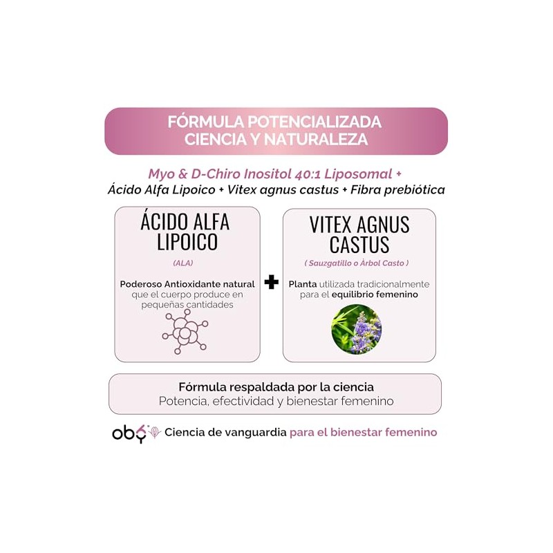 Inositol Max Liposomal Premium 401 Myo y D-Chiro con cido
