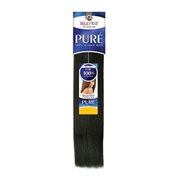 Free Tress MilkyWay Human Hair Weave Pure Yaki (12", 350)
