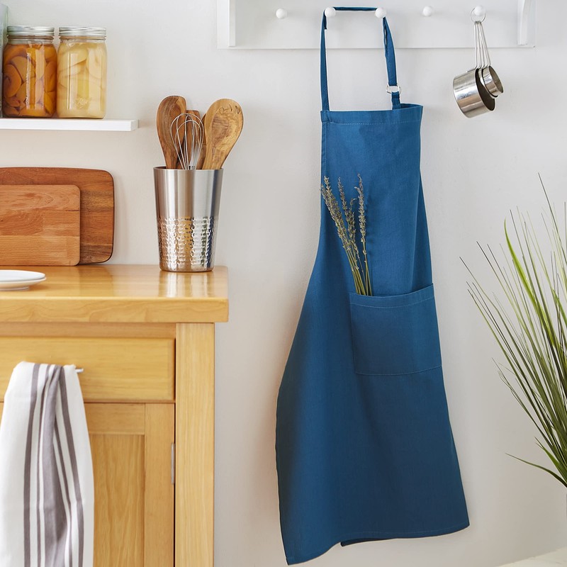 DII Kitchen Collection, Cotton, Blue, Chef Apron