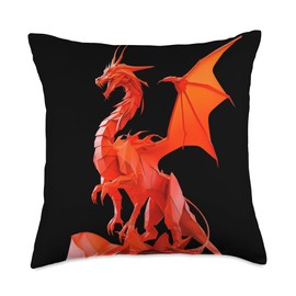 Origami Master Folding Paper Craft Origami Dragon Japanese Art Paper Folding Artist Throw Pillow, 18x18, Multicolor