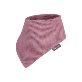 Sterntaler Baby Bandana Waffle Pique for Girls - Neck Cover for Babies Made of Viscose Mix - Baby Neckerchief with Velcro Fastening and Terry Back, Matt Pink