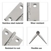 PDETVEO 20PCS 1 Inch Folding Butt Hinges, Stainless Steel Cabinet