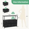 DUMOS TV Stand Dresser for Bedroom with 5 Fabric Drawer,Entertainment