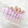 22 PCS Semi Cured Gel Nail Strips (Aurora Pink) -