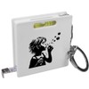 Azeeda 'Blowing Bubbles' Keyring Tape Measure/Spirit Level Tool (KM00038448)