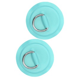 XHIKOWAT D Ring Patch PVC Inflatable Boat Raft Canoe Tie Down Fitting Kit Sturdy 4 Layer Reinforcement Suitable for Inflatable Boats, Kayaks (Green #14),Rowing
