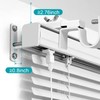 4 Pack Adjustable Curtain Rod Bracket Attachment for Outside Mounted