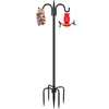Gtongoko Double Shepherds Hook for Outdoor, 77 Inch Heavy Duty