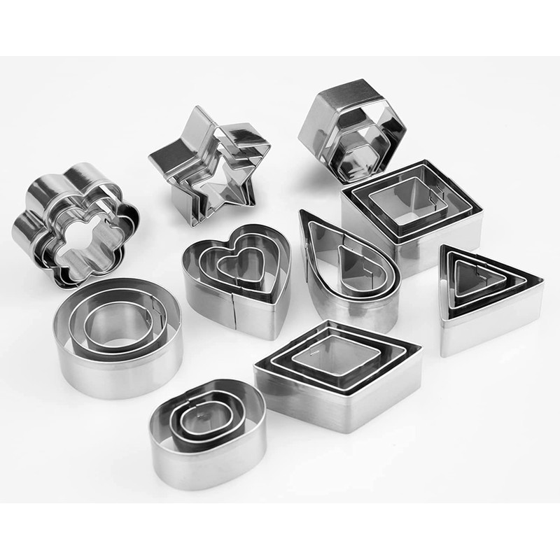 Cookie Cutters, Set of 30, Vegetable Cutters, Vegetable Cutters, Handmade,