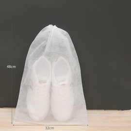 siawadeky Shoe Bags, Set of 50, Non-woven Clothes, Shoe Bags, Shoe Case, Shoe Drying Bag, Yellowing Prevention, Shoe Holder, Towel, Clothes, Cosmetics, Storage Bag, Moisture-Proof, Dustproof,