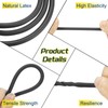 PATIKIL 26 Ft(8M) Black Rubber Tubing, 1/16"(2mm) ID x 3/16"(5mm)