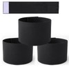 4PCS Captain Armbands, 7x33 CM/2.75x13 Inch Black Elastic Arm Band