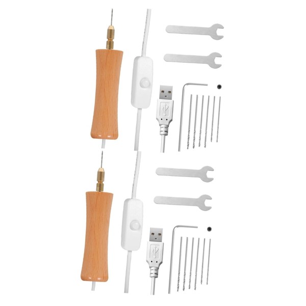 Operitacx 2 Sets Electric Hand Drill Set Mini Drill for